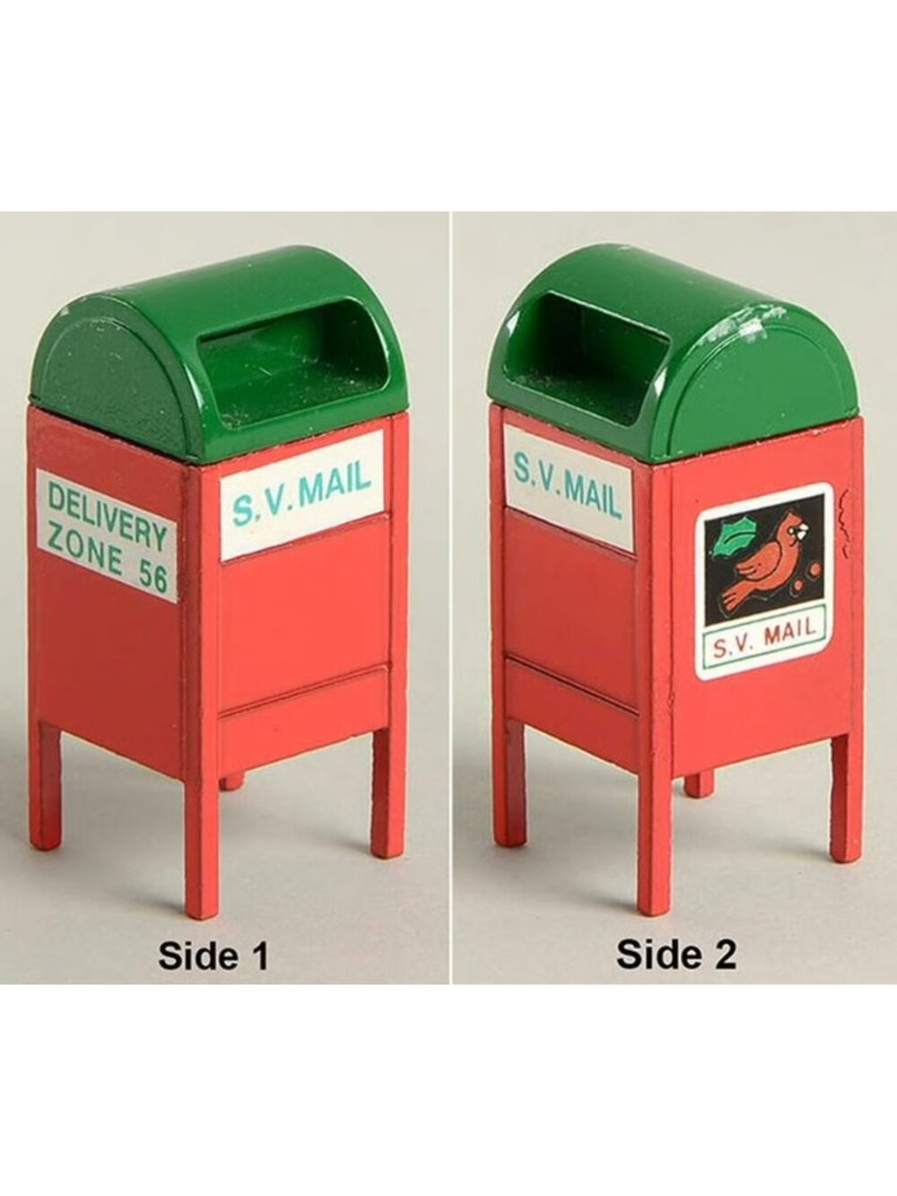 Department 56  Mailbox 51985 Original Snow Village S.V. Mail Cardinal Bird Red